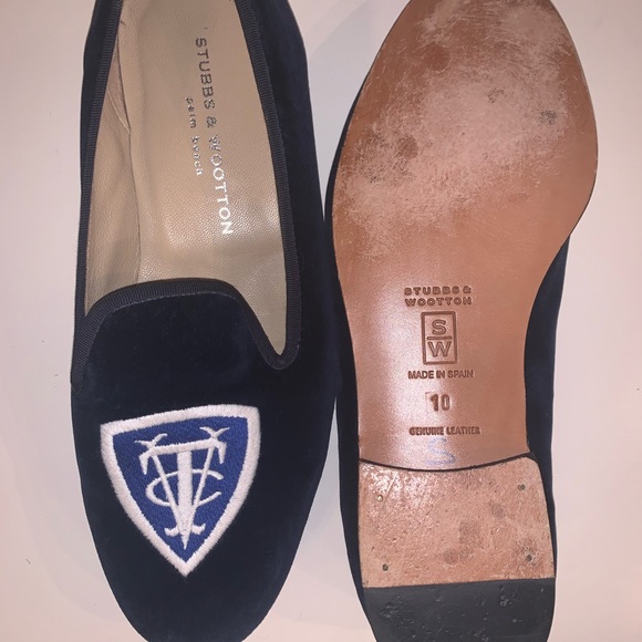 COPY - Stubbs & Wootten Velvet Slippers Size 10 - Picture 4 of 4